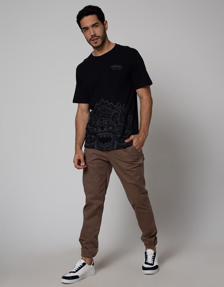 T Zone Indo Etnik Kaos Casual Pria