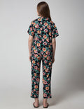 St. Yves Women Short Sleeve Pyjama Pants Water Lotus