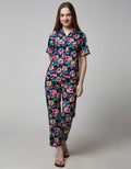 St. Yves Women Short Sleeve Pyjama Pants Water Lotus