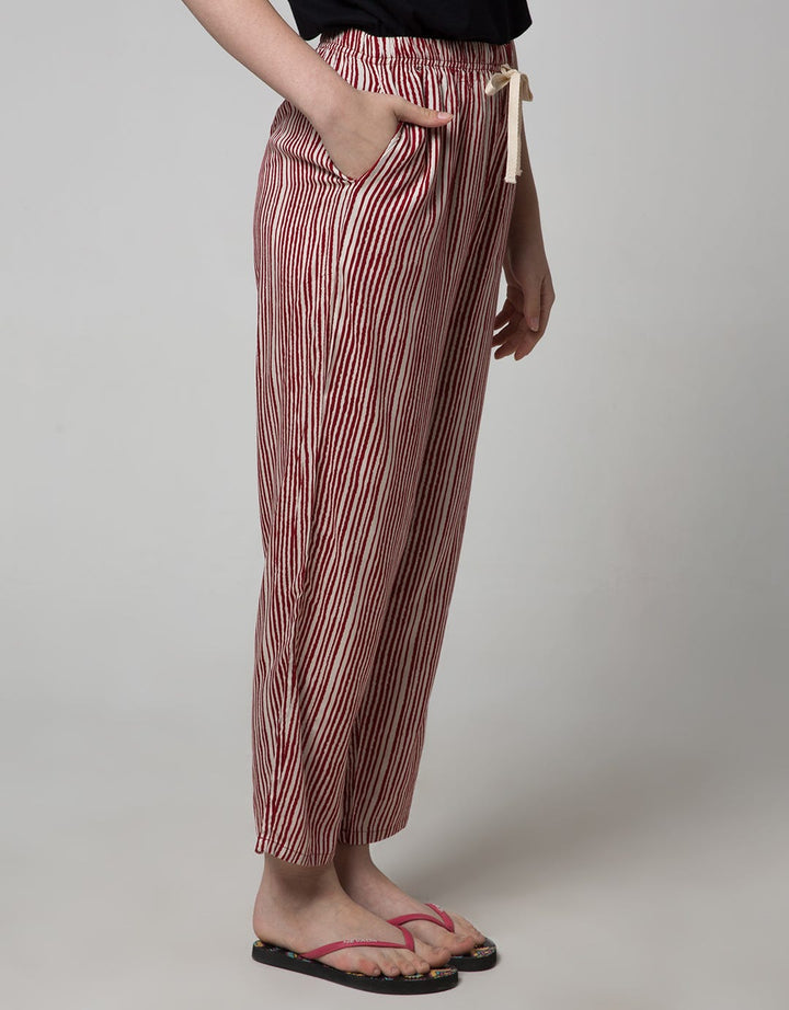 St. Yves Women Long Pants Stripe Grafika