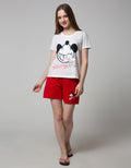 Disney Short Sleeve Pyjama Shorts Mickey Tootbrush