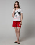 Disney Short Sleeve Pyjama Shorts Mickey Tootbrush