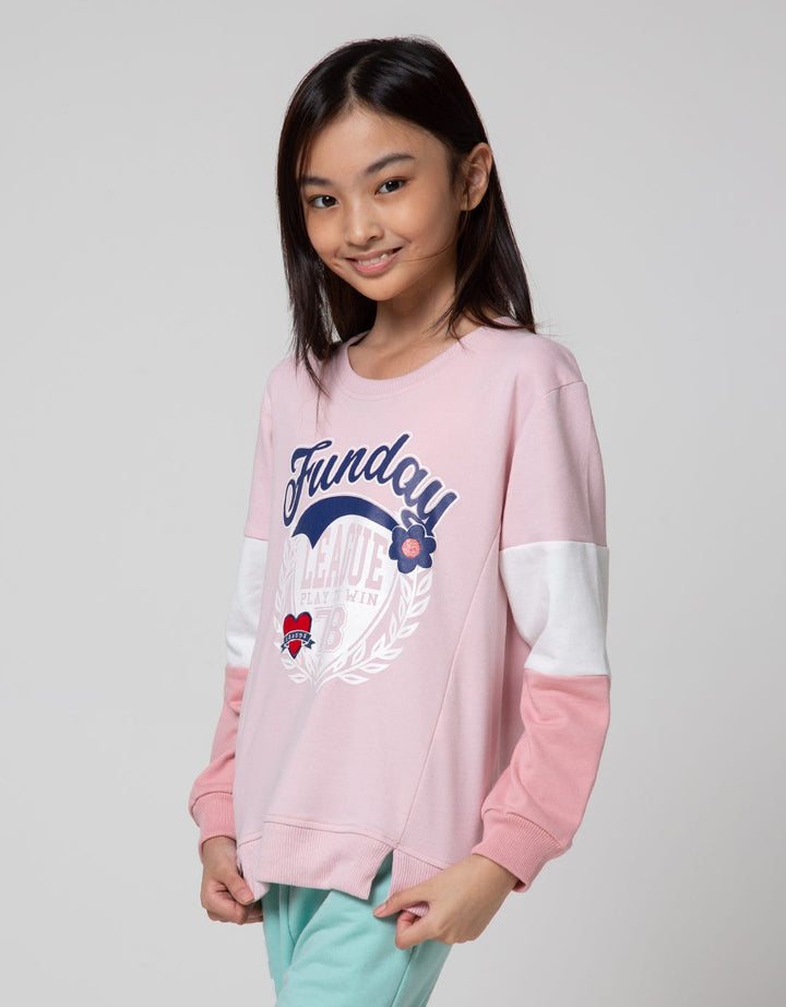 Nevada Varsity Cut Sweater Anak Perempuan