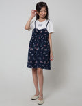 Nevada Midi Dress Overall Print Varsity