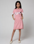 Nevada Varsity Hoodie Dress Anak Perempuan
