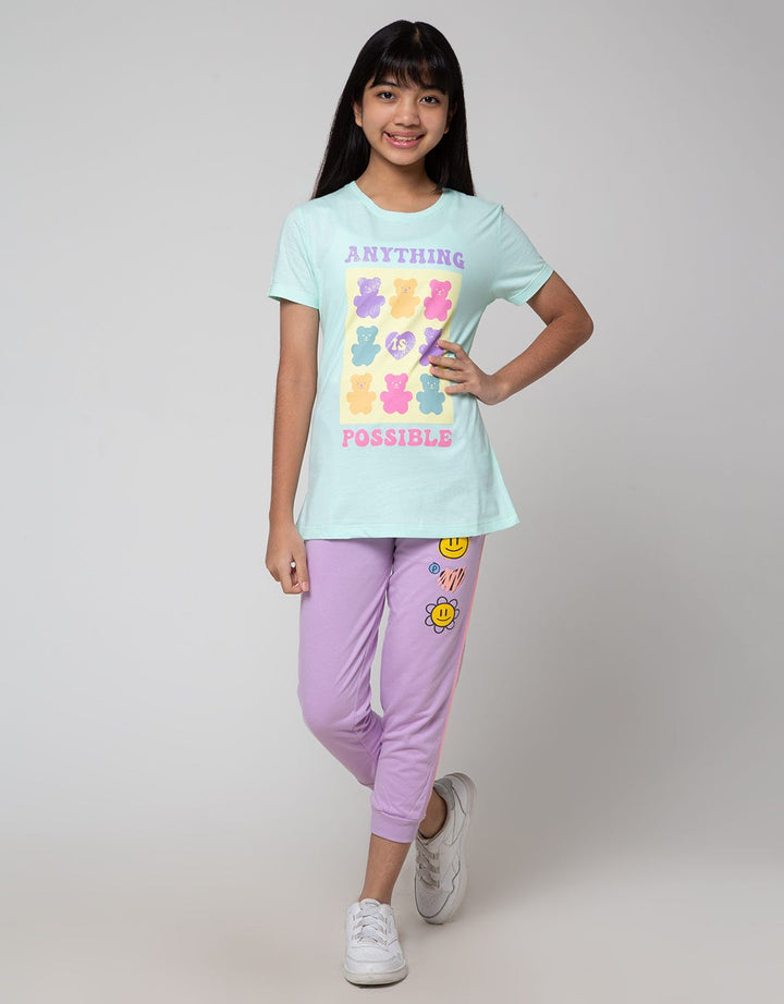 Nevada Many Face Celana Jogger Anak Perempuan