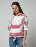 Connexion Drawstring Stripe Women's T-Shirt