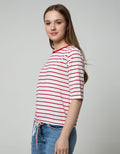 Connexion Drawstring Stripe Women's T-Shirt