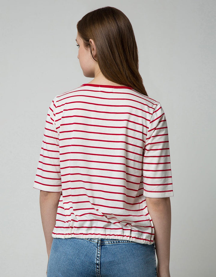 Connexion Drawstring Stripe Women's T-Shirt