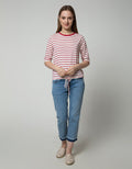 Connexion Drawstring Stripe Women's T-Shirt