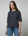 Connexion Drawstring Stripe Women's T-Shirt