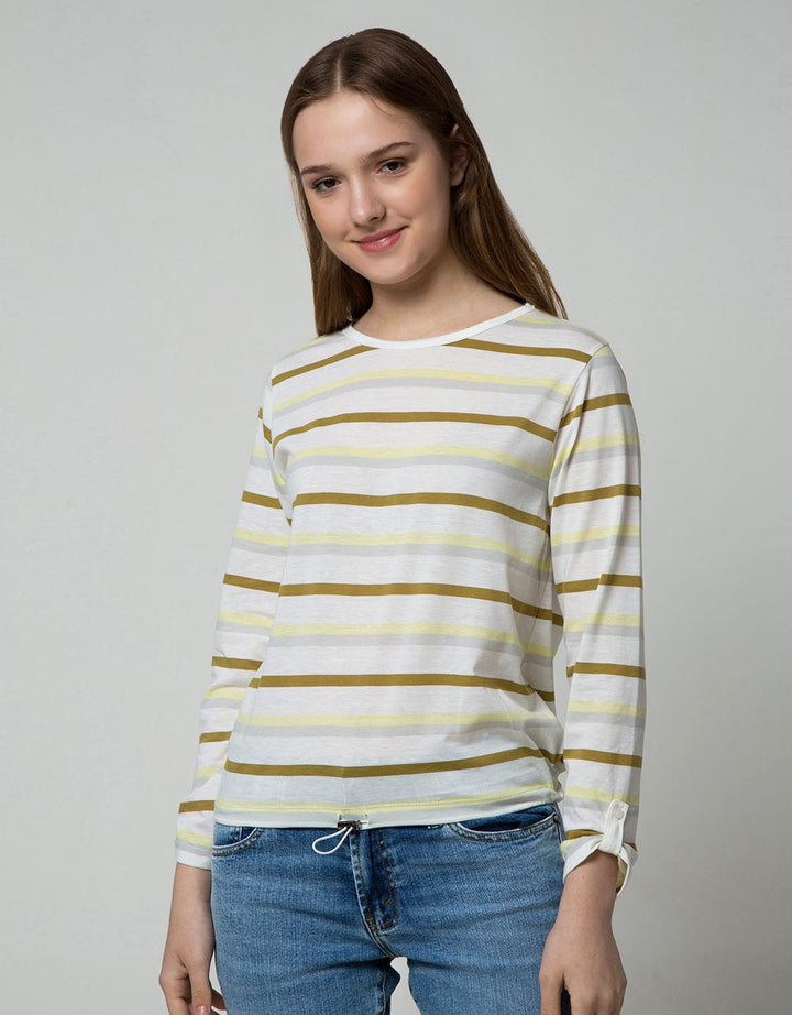 Connexion Stripes Stopper Kaos Wanita