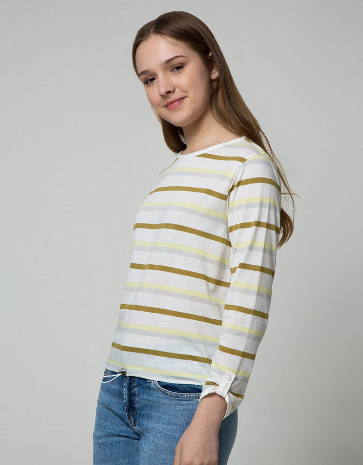 Connexion Stripes Stopper Kaos Wanita