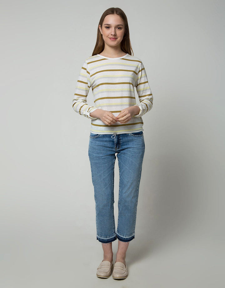 Connexion Stripes Stopper Kaos Wanita