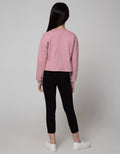 Nevada Plain Sweatshirt And Side Ribbon Leggings Set