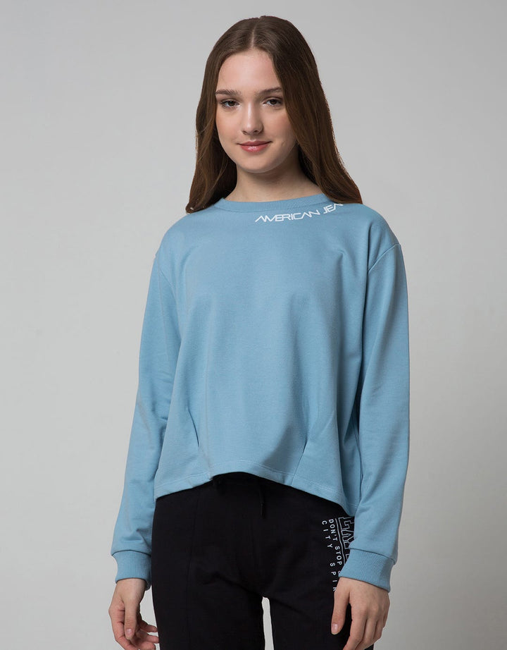 American Jeans Women Sweatshirt Round Branding