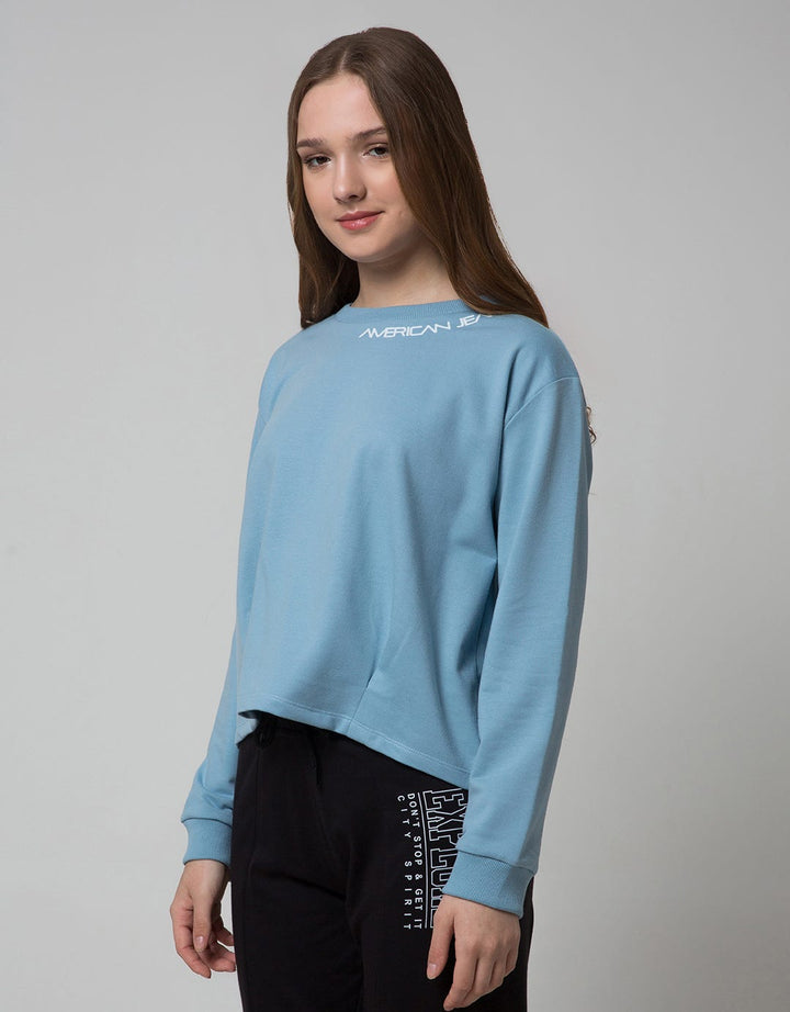 American Jeans Women Sweatshirt Round Branding