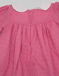 Pipiniko Short Sleeve Midi Dress Tekstur Peterpan Colar