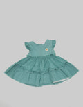 Pipiniko Short Sleeve Midi Dress Tekstur Tier