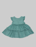 Pipiniko Short Sleeve Midi Dress Tekstur Tier