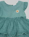 Pipiniko Short Sleeve Midi Dress Tekstur Tier