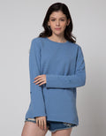 St. Yves Long Sleeve T-Shirt Hl Embos Dot Salur