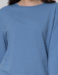 St. Yves Long Sleeve T-Shirt Hl Embos Dot Salur
