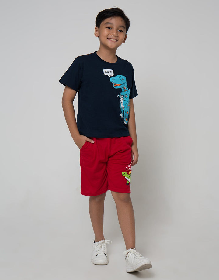 Little M Short Sleeve T-Shirt Best Buy Dino Robot