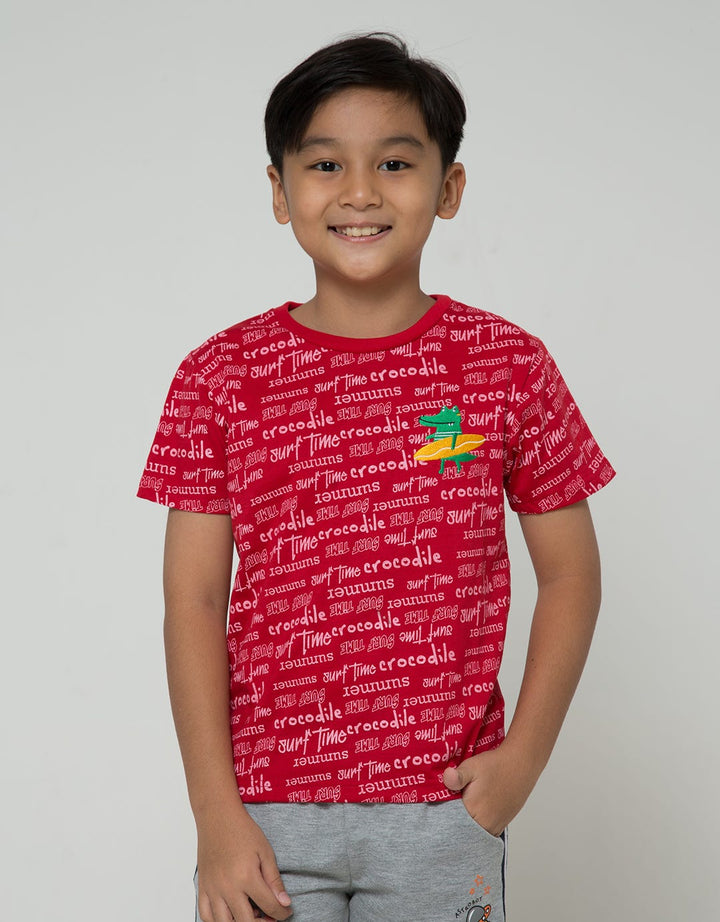 Little M Short Sleeve T-Shirt Croco Surf