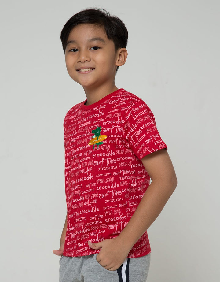 Little M Short Sleeve T-Shirt Croco Surf