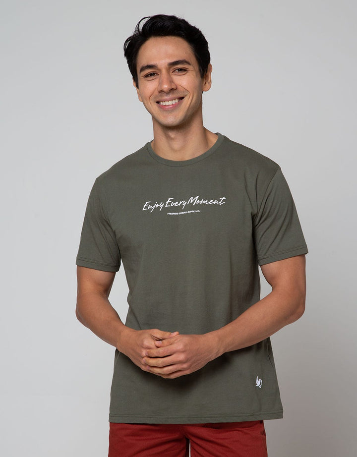 Freeride Olive Enjoy Every Moment Men's T-Shirt