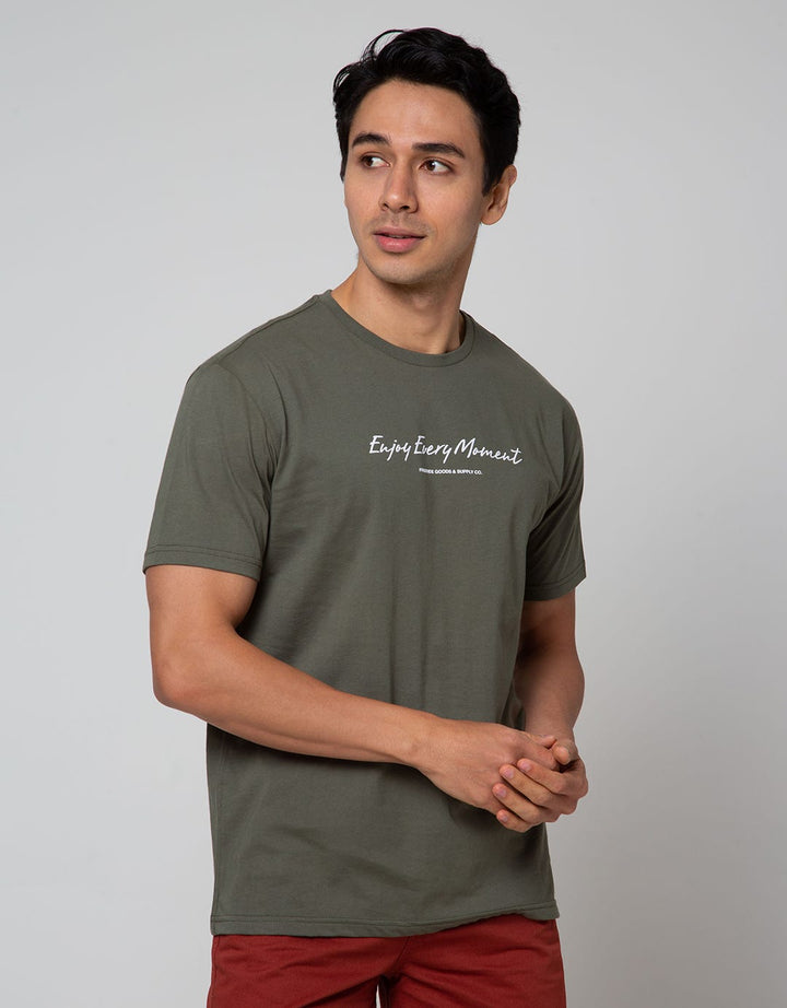 Freeride Olive Enjoy Every Moment Men's T-Shirt