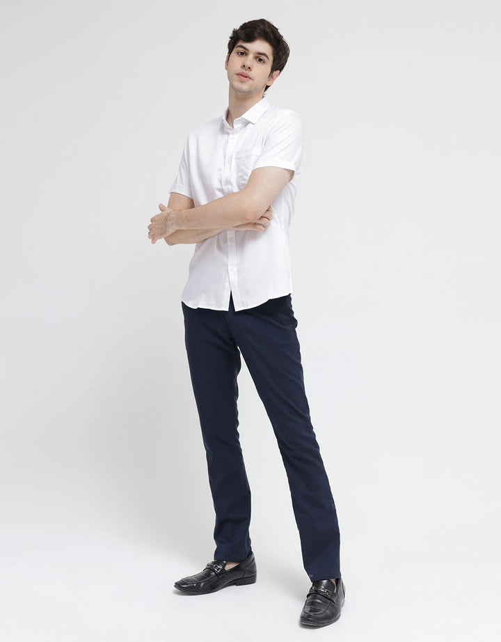 MOC Men's Plain Short Sleeve Shirt