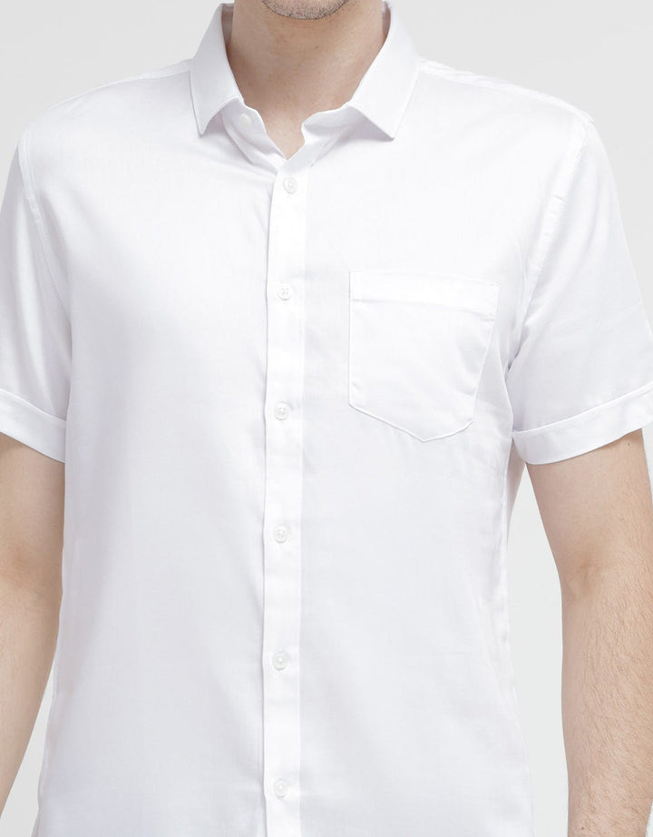 MOC Men's Plain Short Sleeve Shirt