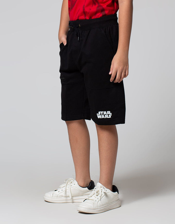 Star Wars Logo Print Celana Pendek Anak Laki-laki