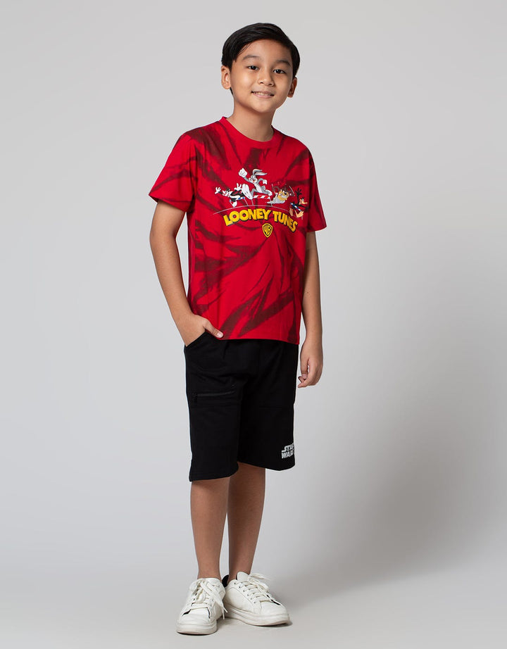 Star Wars Logo Print Celana Pendek Anak Laki-laki