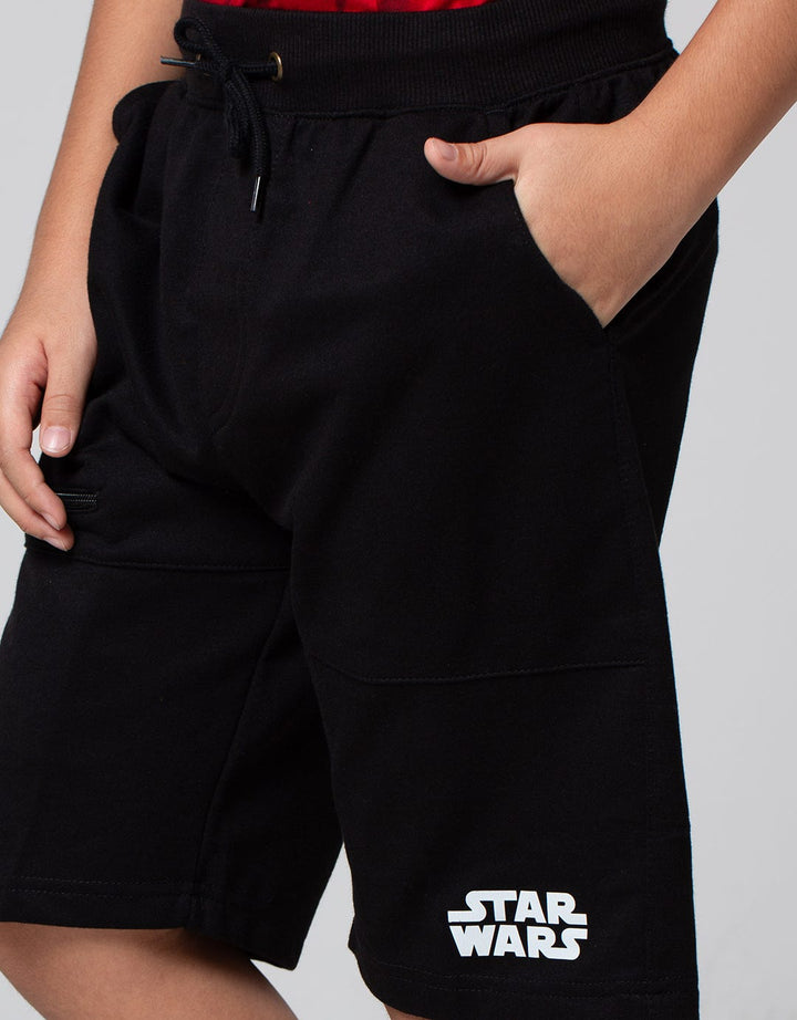 Star Wars Logo Print Celana Pendek Anak Laki-laki