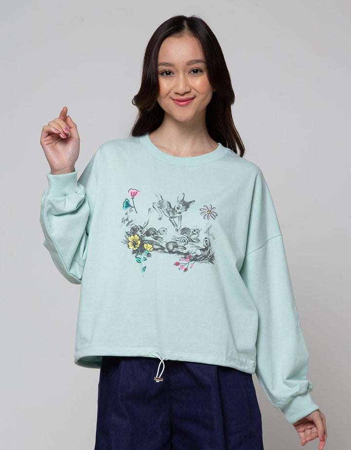 Details of String Waist Women's Sweater