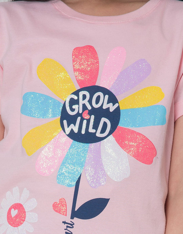 Little M Grow Wild Girls T-Shirt