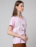 Details Short Sleeve T-Shirt Printed Tee Bambi Print