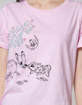 Details Short Sleeve T-Shirt Printed Tee Bambi Print
