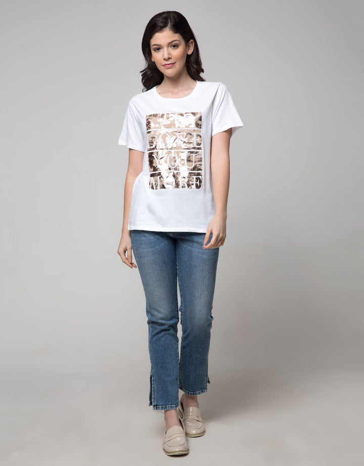 Details Short Sleeve T-Shirt Regular Tee Print With To Love You More