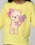Little M Long Sleeve T-Shirt Bear Bring Flowers