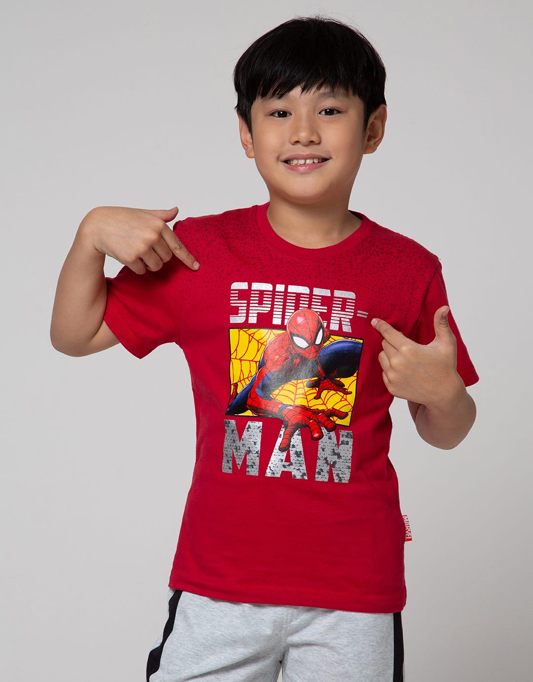 Marvel Short Sleeve T-Shirt Spiderman Crawl