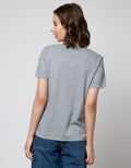 Details Short Sleeve T-Shirt Basic Printed Tee With Floral Print And