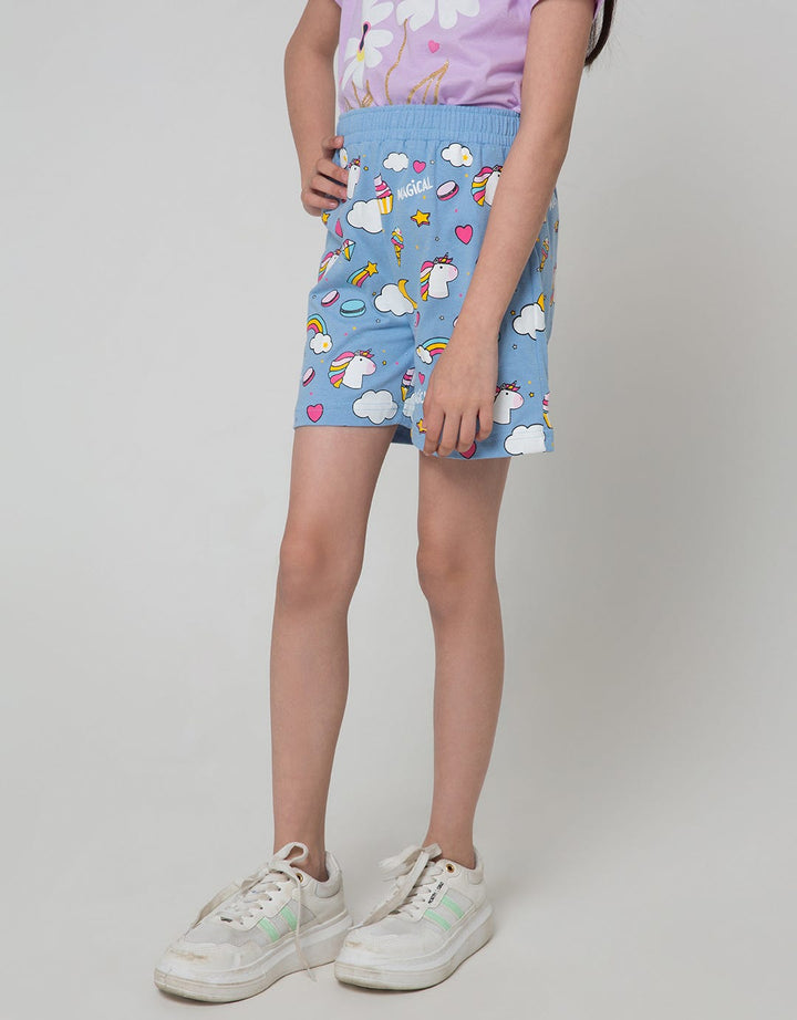 Little M Short Pants Print Flower