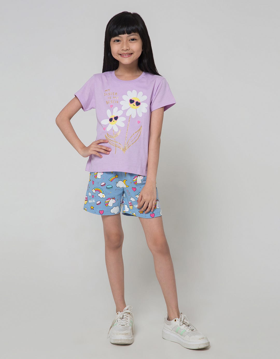 Little M Short Pants Print Flower