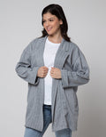Details Folded Cuff Blazer Wanita