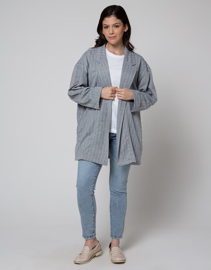 Details Folded Cuff Blazer Wanita
