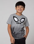 Marvel Short Sleeve T-Shirt Spiderman Eyes City Ombre